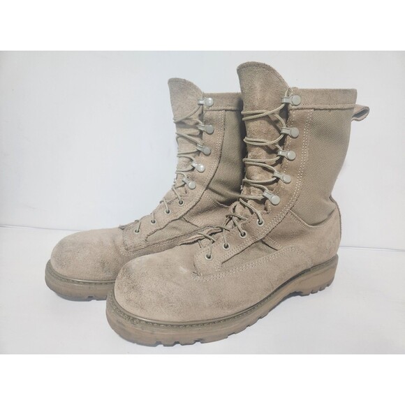 Bates Mens 11R Regular Desert Tan Suede Gore-Tex Military Combat Boots 03-D-0321 main image 5